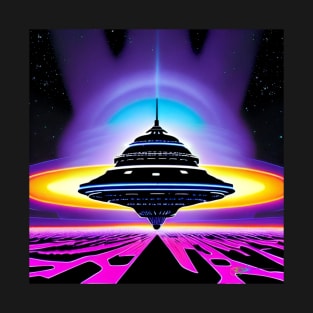 Area 51 – Trippy Retro UFO 154 T-Shirt