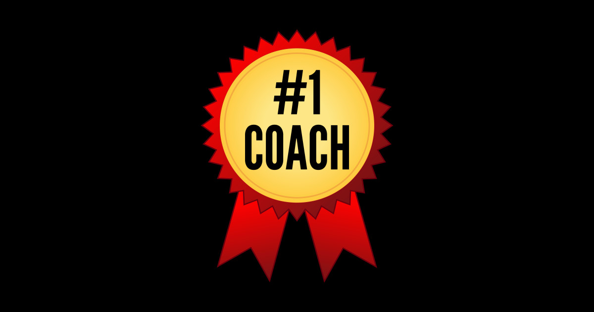 Number 1 Coach Gold Medal Coach Sticker TeePublic