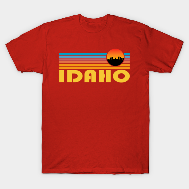 Discover Idaho Hometown Retro Art - Idaho Hometown Retro Art - T-Shirt