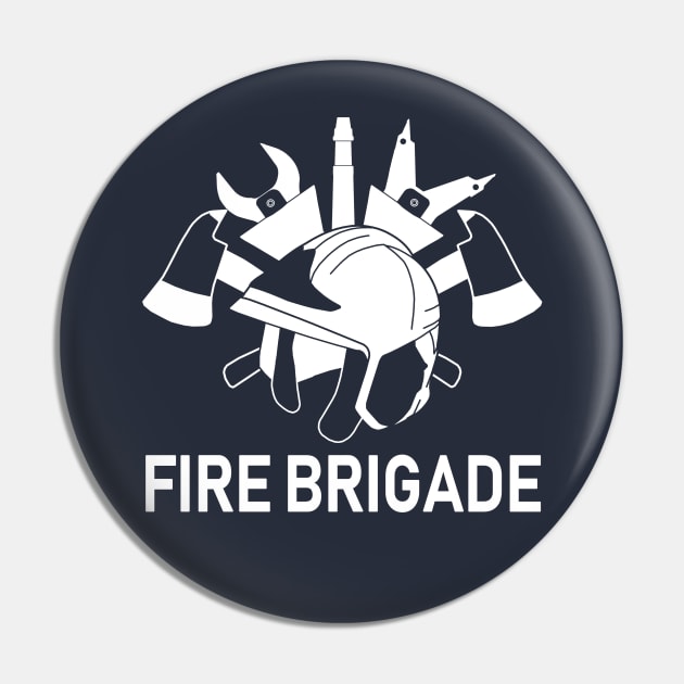 Fire Brigade - Universal modern logo/badge Pin by BassFishin