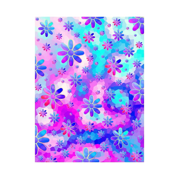 FLOWERS Blooming Abstract Floral - Flowers Art by SartorisArt1