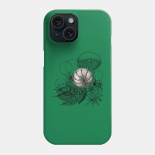 Curled up Roly-Poly Doodle Phone Case