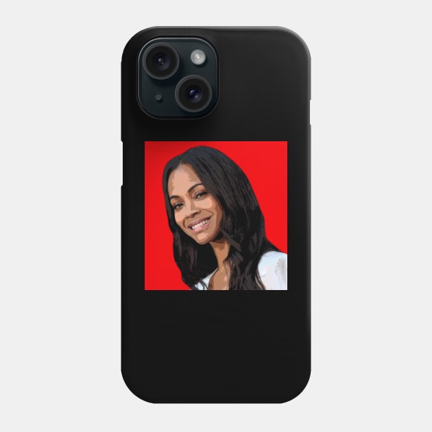 zoe saldana Phone Case by oryan80