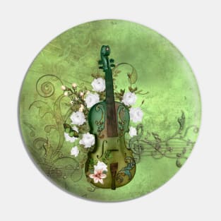 Wonderful elegant violin Pin