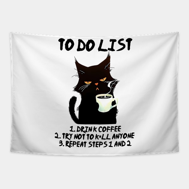 My To Do List, Drink coffee Tapestry by ARTGUMY