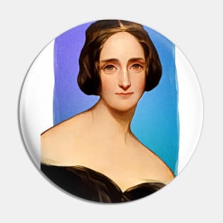 English Novelist Mary Shelley illustration Pin