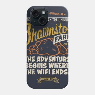 Brownstone Farms Vintage Poster Shirt Phone Case