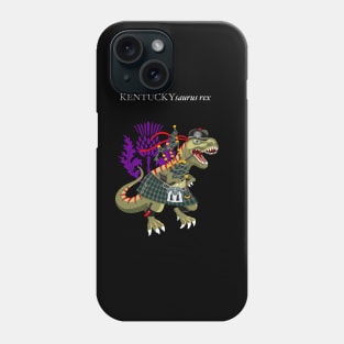 Clanosaurus Rex KENTUCKYsaurus rex Plaid Kentucky USA American Family Tartan Clan Phone Case