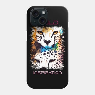 Cheetah Wild Nature Animal Colors Art Painting Phone Case