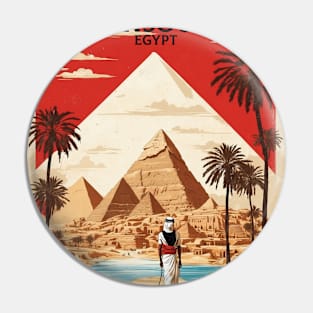 Mansoura Egypt Vintage Poster Tourism Pin