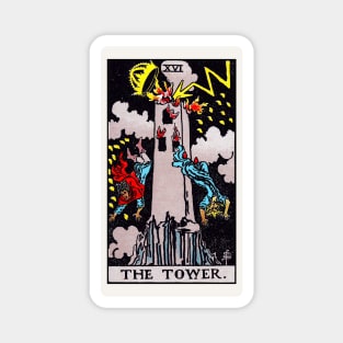 Card #16 - The Tower - Rider Waite Smith Tarot Magnet