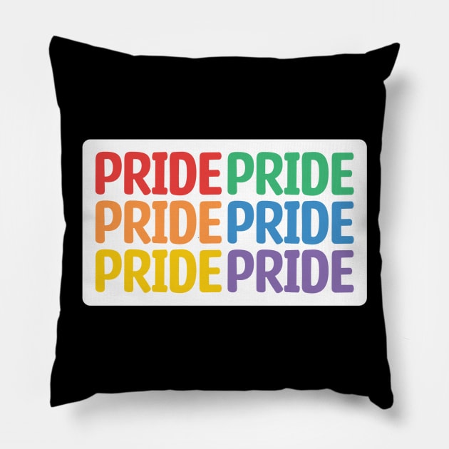 Pride LGBT Pillow by ZiaZiaShop