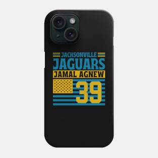 Jacksonville Jaguars Agnew 39 American Flag Football Phone Case