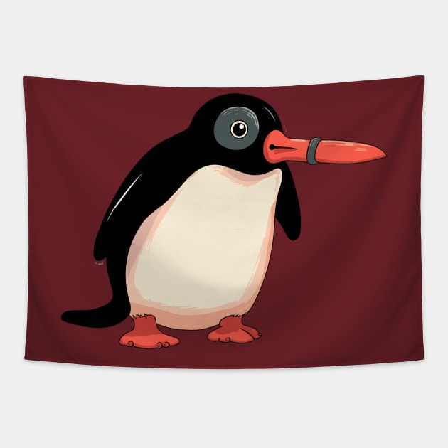 Pingu shut up gift - noot noot Tapestry by DesginsDone