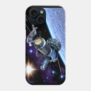 First spacewalk from Voskhod-2 spacecraft. Phone Case