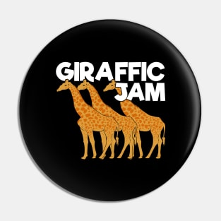 Giraffic Jam Funny Giraffe Animal Keeper Gift Pin