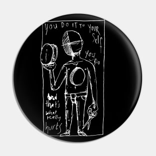 Just Illustrated Lyrics Inverted Pin