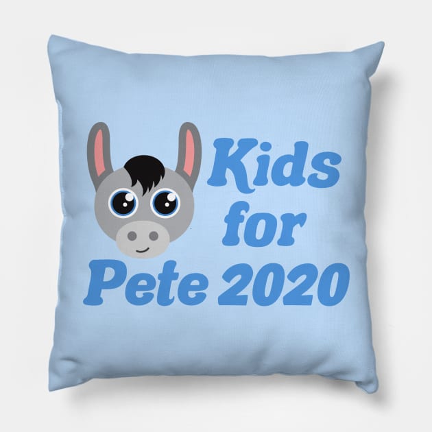 Kids for Pete Buttigieg Pillow by epiclovedesigns