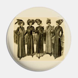 The Ladies in 1911 Spring Fashion Pin