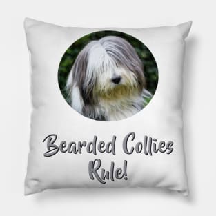 Bearded Collies Rule! Pillow