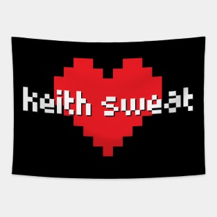 Keith sweat -> pixel art Tapestry