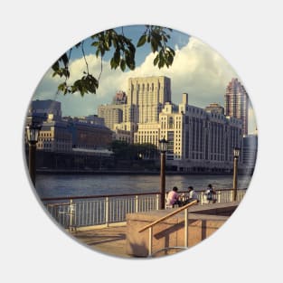 Roosevelt Island Street Skyline New York City Pin