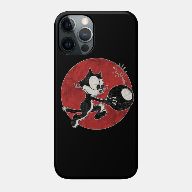 Felix The Cat with Bomb - Felix The Cat - Phone Case