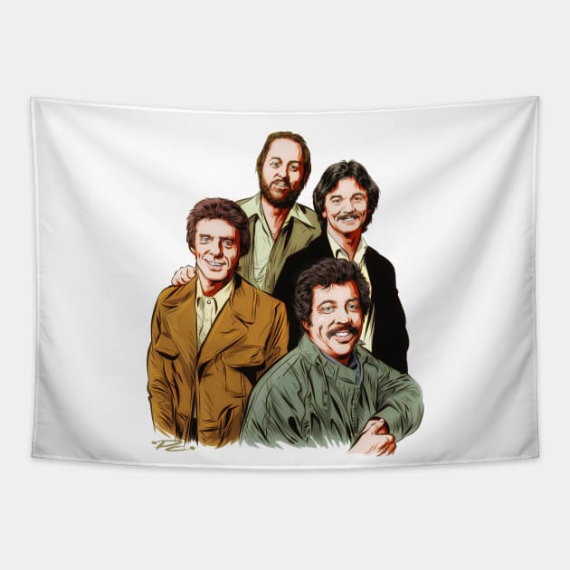 The Statler Brothers - An illustration by Paul Cemmick Tapestry by PLAYDIGITAL2020