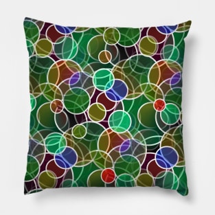 PSYCHEDELIC Circles Abstract Designs Pillow