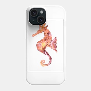 Bronze Tribal Seahorse Phone Case