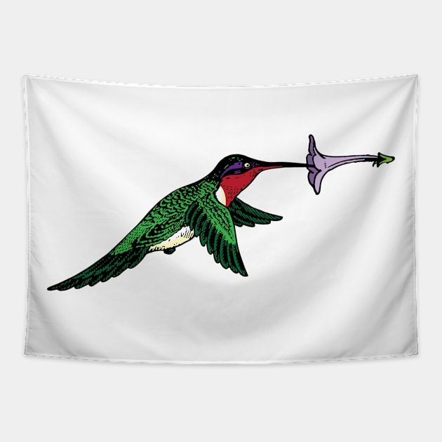 Hummingbird Tapestry by Wright Art