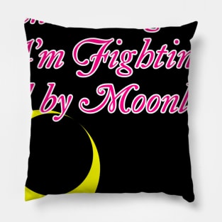 Fighting Evil By Moonlight Pillow