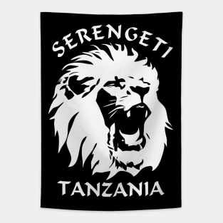 Lion Face | Serengeti Tanzania Tapestry