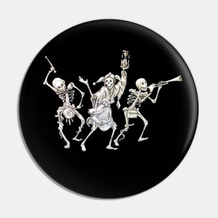 Skeletons Medieval Band Pin