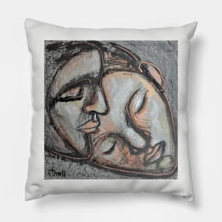 Lovers - The Portrait Of Love-1 Pillow