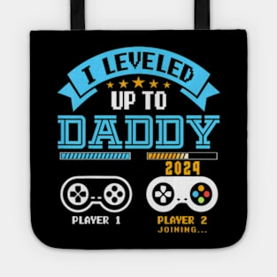 I Leveled Up To  2024  Soon To Be Dad 2024 Tote