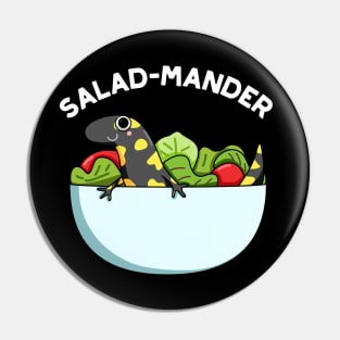 Salad-mander Funny Salamander Pun Pin