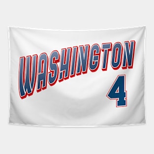 Retro Washington Number 4 Tapestry