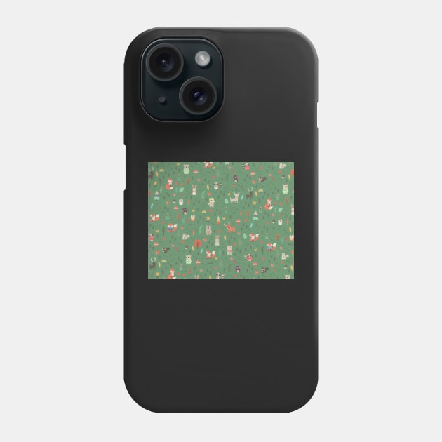 Woodland animals Phone Case by melomania