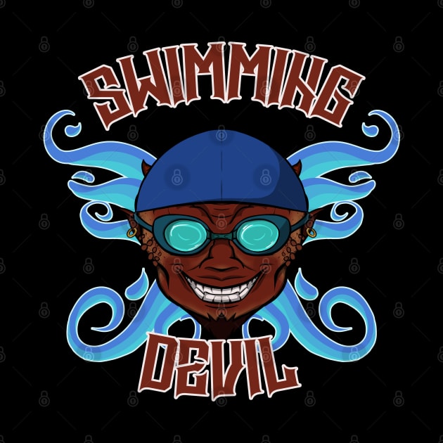 Swimming Devil by RampArt