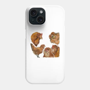 Easter Egger Chicken Watercolor hen Phone Case