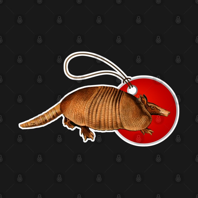 Armadillo with tag by Marccelus