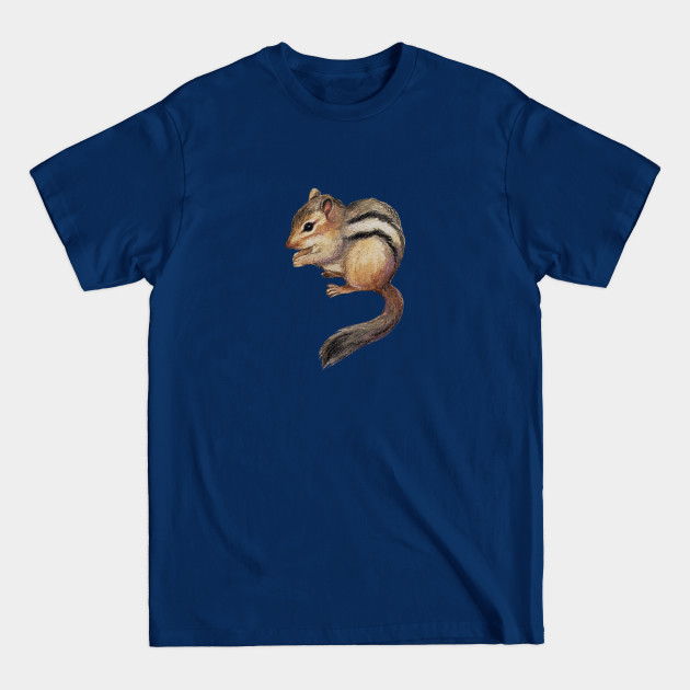 Disover Watercolor Cute Chipmunk Illustration - Chipmunk - T-Shirt