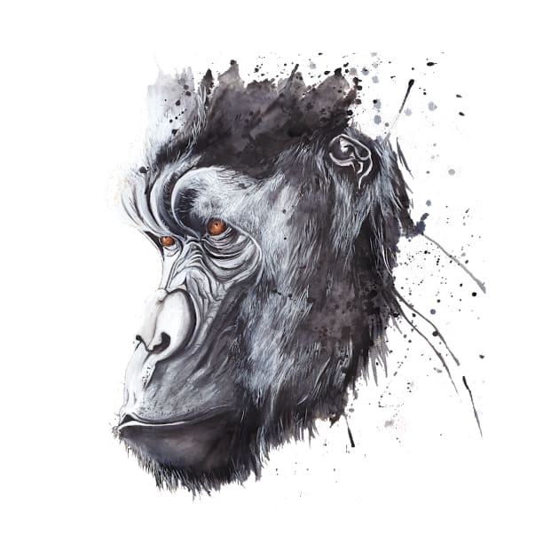 Gorilla Face by Daltonsart