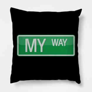 Street Sign T-shirt Pillow