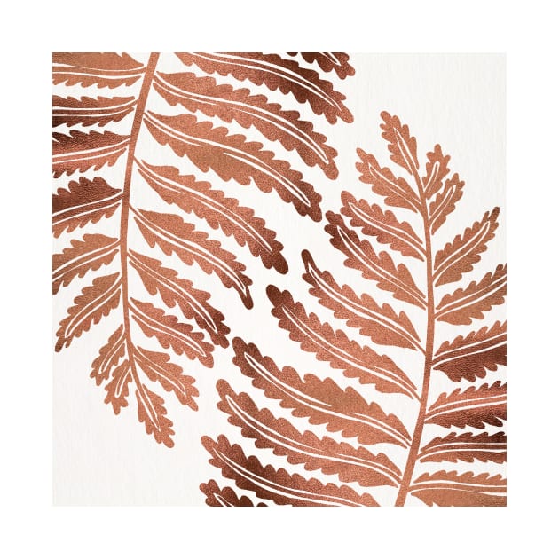 fern leaf rose gold by CatCoq