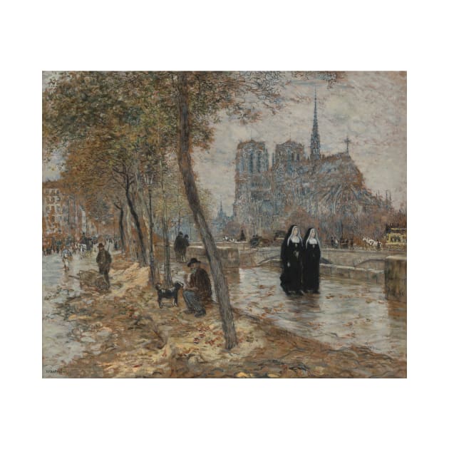 Notre Dame de Paris by Jean-Francois Raffaelli by Classic Art Stall