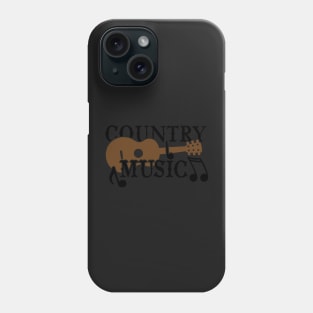 Country Music (brown) Phone Case