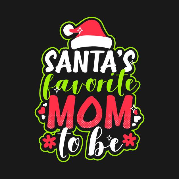 Pregnancy Announcement Shirt | Santas Favorite Mom Gift by Gawkclothing