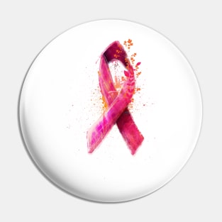 pink ribbon tshirt Pin